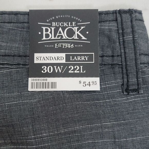 Mens Buckle Black Cargo style Shorts size 30 Standard Fit - Picture 6 of 10